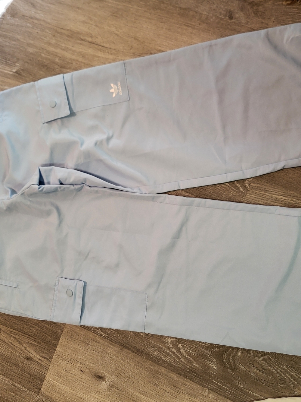 Women Adidas Originals Cargo Pants Size S - Clear Sky Blue